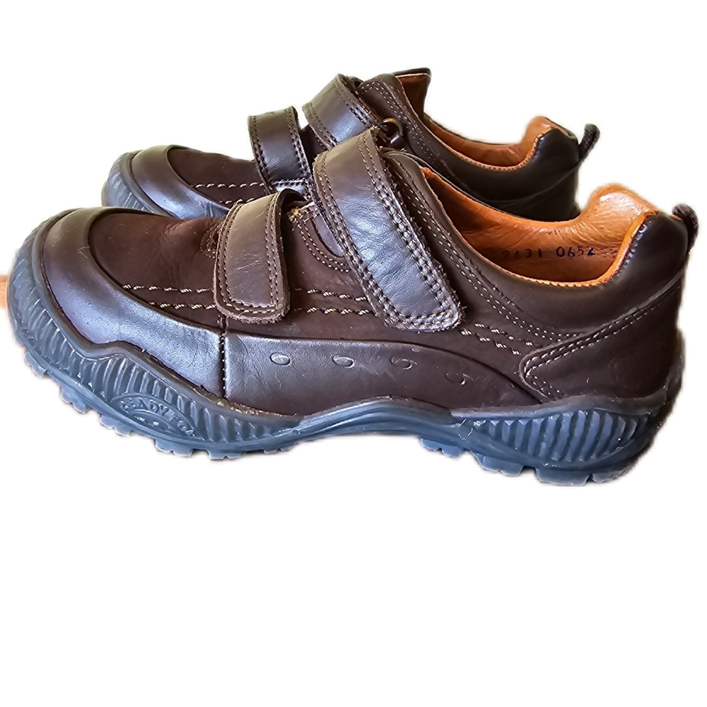 MB by Minibel kids boys leather velcro shoes brown size 33 Eur 1.5 US